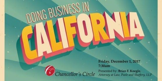 Doing business in California